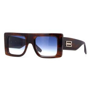 A0803Z New VICTORIA BECKHAM Havana Square VB677S 227 Sunglasses Women